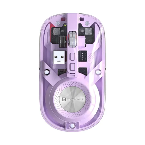 Image of Portronics Toad 8 Transparent Wireless Bluetooth Mouse