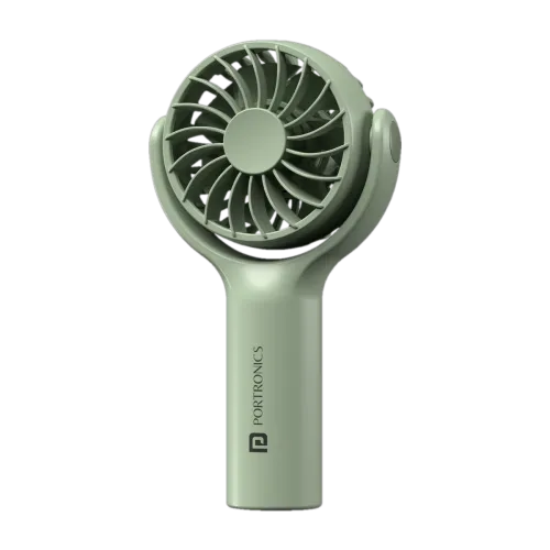 Image of Portronics Toofan Mini Portable Pocket POR-1927 Rechargeable Fan (Green)