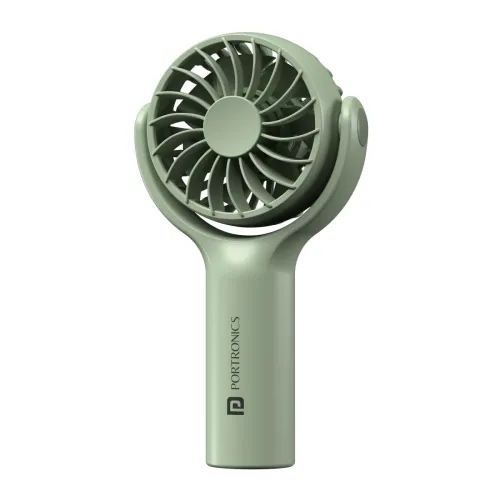 Image of Portronics Toofan Mini Rechargeable Portable Fan Green