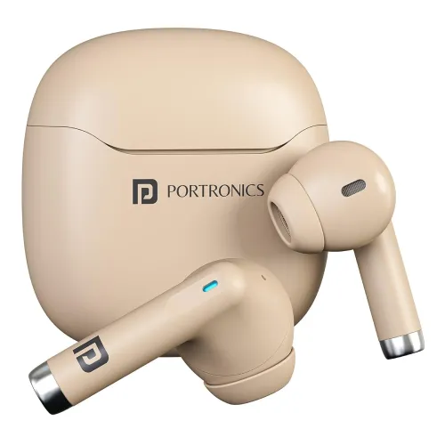 Image of Portronics Twins S18 Pro in Ear TWS Earbuds with 30H Playtime, in Built HD Mic, Game/Music Mode, 13mm Dynamic Driver