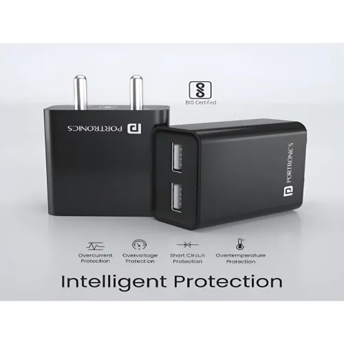 Image of Portronics Unisex Adapto 66 Dual USB Port 