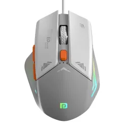 Portronics Vader Wired Gaming Mouse with 6 Buttons, Thumb Support, Adjustable DPI (6400 Max), RGB Light Effects