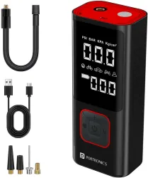 Portronics Vayu 2.0, POR-2319 150 psi Tyre Air Pump for Car & Bike (Auto Shut Off)