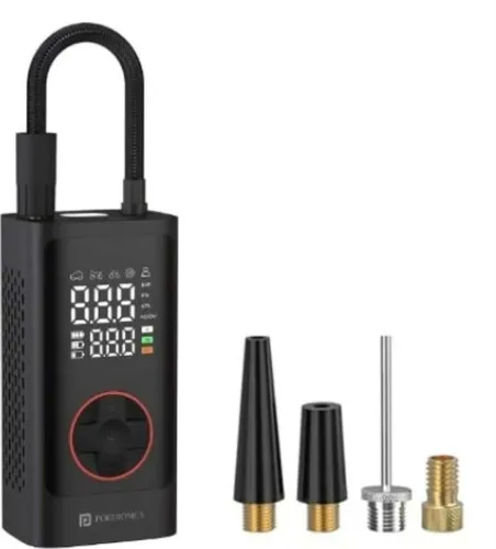 Image of Portronics Vayu 7.0, POR-3026 150 psi Tyre Air Pump for Car & Bike (Auto Shut Off)