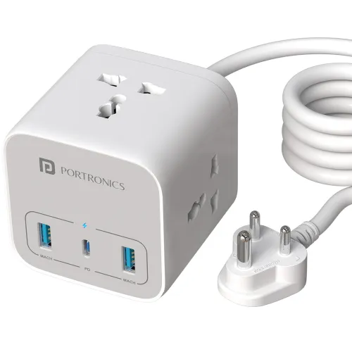 Image of Portronics Volt 20 Desktop Charger (White)