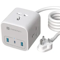 Portronics Volt 20 Desktop Charger (White)