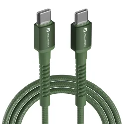Portronics 240W PD Type-C Nylon Braided Cable – 1M