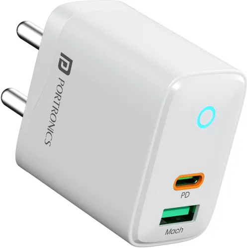 Image of Portronics 35 W PD 3 A Dual Port Mobile Charger