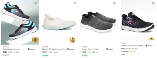 Image of Power Men’s Sports Shoes at minimum 70% Discount