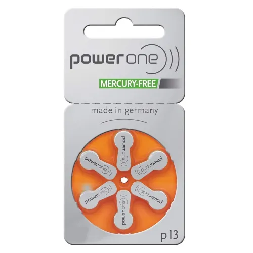 Image of Power One Hearing Aid Battery (Size 13, 60 Pieces)