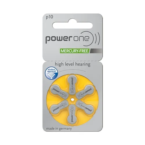 Image of Power One P10 Hearing Aid Battery (Pack of 12)