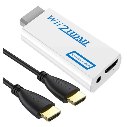 Image of Power prime Wii To Hdmi Adapter,Wii To Hdmi Converter,Wii Hdmi Adapter With 3.5Mm Audio Jack&1080P 720P Hdmi Output Comp