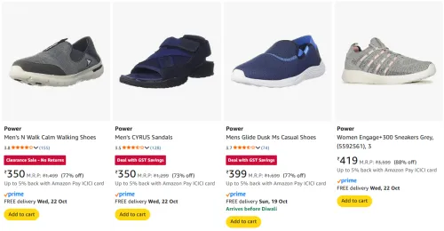 Image of Power Shoes upto 88% Discount