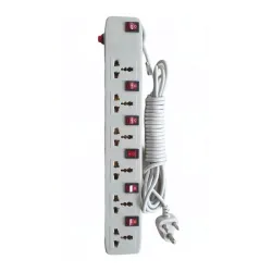 Power Strip Extension Board with Individual Switches Universal Socket Multi Plug Board 
