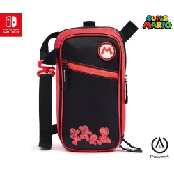 PowerA Crossbody Bag for Nintendo Switch, OLED or Lite With Accessories Storage, Mario and Friends (Officially Licensed)