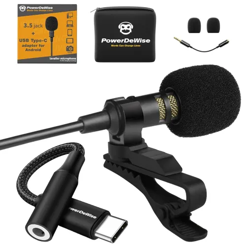 Image of PowerDeWise Type-C Lavalier Microphone
