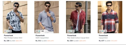Image of Powerlook Men's Shirt's Upto 85% OFF