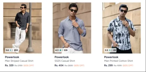 Image of Powerlook mens casual shirt Upto85% Discount