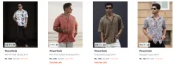 Powerlook Mens Casual Shirts at minimum 70% Discount