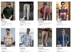 Powerlook Mens Clothing at minimum 80% Discount