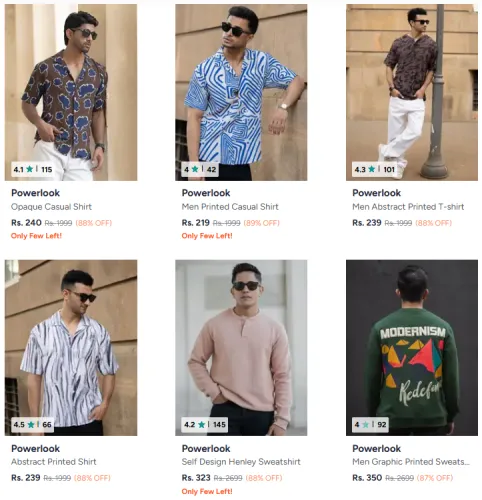Image of Powerlook Men's Clothings @ Up to 89% OFF
