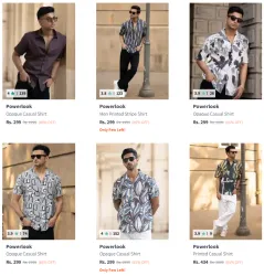 Powerlook Mens Shirt @ Minimum 80% OFF