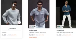 Powerlook Self Striped Sweatshirt at Minimum 90% Discount