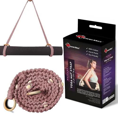 Image of PowerMax Fitness Cotton Yoga Mat Strap