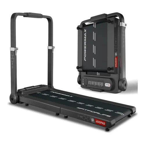 Image of PowerMax Fitness JOGPAD 4HP Motorized Foldable Treadmill for Home Use
