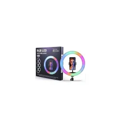 Powerpak MJ33 13inch / 33cm RGB Ring Light with Mini Light Stand for YouTube | Photo-Shoot | Video Shoot | Live Stream |