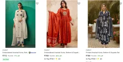 Pqrst Womens Ethnic Sets upto 80% Discount