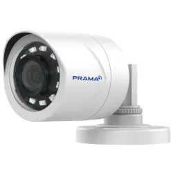 Prama PT-HTD110E-IP (3.6mm) 2 MP HD Bullet Camera,1920 × 1080 Resolution, 3.6 mm Fixed Lens, Up to 20 m IR Distance, OSD menu, DNR, DWDR, Analog HD Output, IP66 Weatherproof Rating.