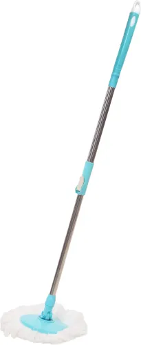 Image of Pranay's Kleanup Ultimate Spin Mop-Rod Set|Wet & Dry Cleaning Mop|Mops Pocha 1 Microfiber Refill Mop Rod (Blue)