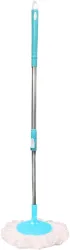 Pranays Kleanup Economy Spin Mop-Rod Stick, Mop Head And 1 Microfiber Refill