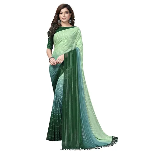 Image of Pratham Blue Women's Silk Saree 