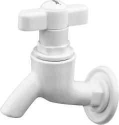 Prayag PTMT T-Handle Bib Cock 15mm Wall Mount Leakproof Rust-Free Tap Faucet Bib Tap