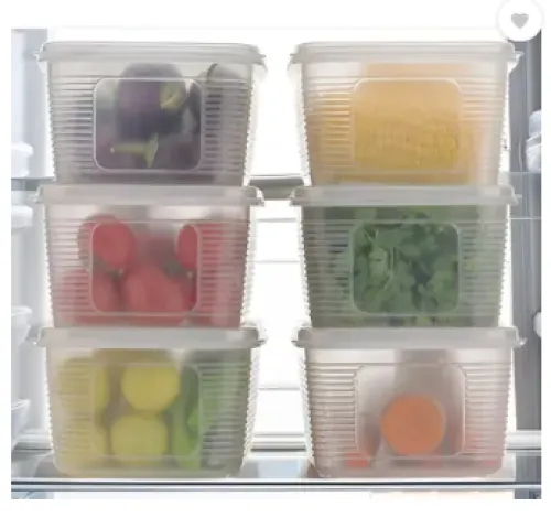 Image of Prayati Plastic Fridge Container (1800 ml * pack of 6)