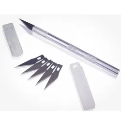 Corslet 1 Pc Precision Pen Knife with 1 Interchangeable Sharp Blades | Detail Craft & Hobby Knife Tool Set for DIY Carvi