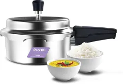 Preethi 1.5L Triply Outerlid Pressure Pan with Spill Splash Shield