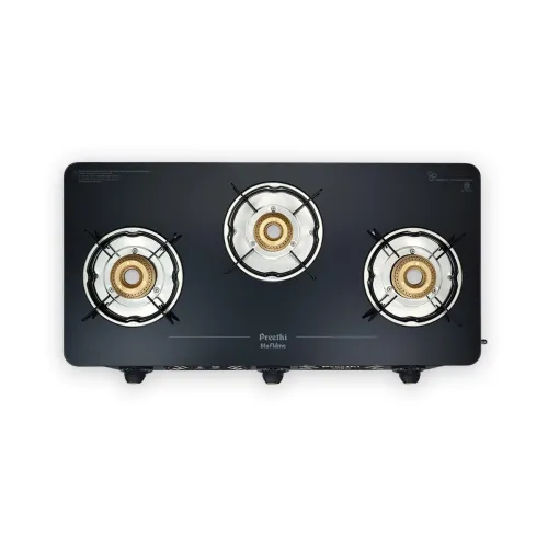 Image of Preethi Alya 3 Burner Glass Stove