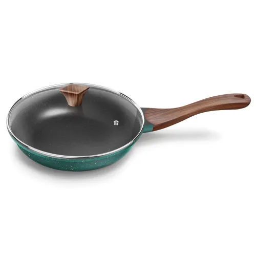 Image of Preethi Artistic Collection Die Cast Non Stick Fry Pan, 24 cm,with Glass Lid