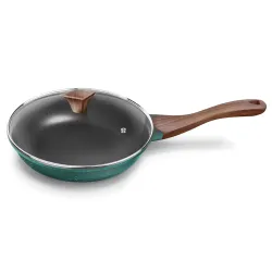 Preethi Artistic Collection Die Cast Non Stick Fry Pan, 24 cm,with Glass Lid