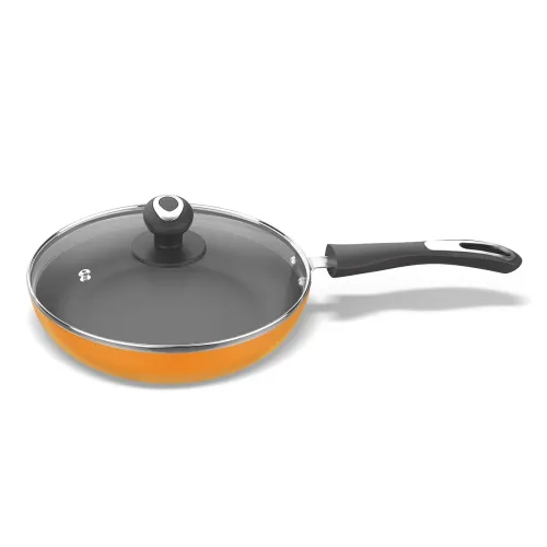 Image of Preethi Dura Collection Non Stick Fry Pan with Glass Lid 24 cm