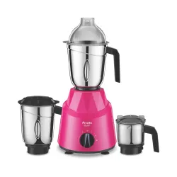 Preethi Galaxy MG225 Mixer Grinder, 750 watt, 3 Jars, Pink /Black (3 Jar)