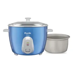 Preethi Glitter Electric Cooker 1.8L – Double Pan, Blue