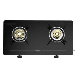 Preethi Luxe 2-Burner Glass Gas Stove