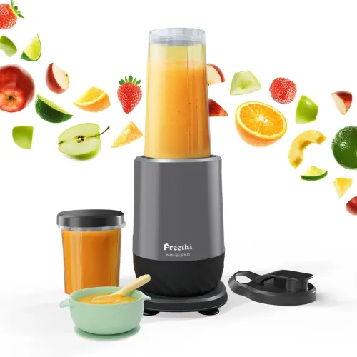 Image of Preethi MiniBlend Compact Food and Juice Blender for Lump Free Purees