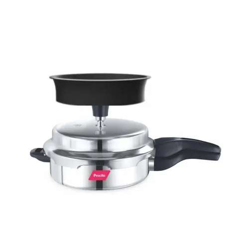 Image of Preethi Stainless Steel Outer Lid 3 Litre Pressure Cooker with Spill Splash 