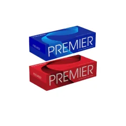 Premier 2-Ply Box Face Tissue Papers – 100 Pulls per Box (Pack of 2, 200 Pulls, 400 Sheets) – Soft & Absorbent Facial Ti