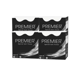 Premier Tissue Paper Napkins, 1 Ply - 90 Pulls (Pack of 4), 360 sheets | Special Soft Tissue Napkins for Salons & Spa, Perfect for event, offices